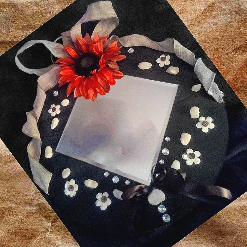 Round Wall Decor Handmade for Fall Mirror